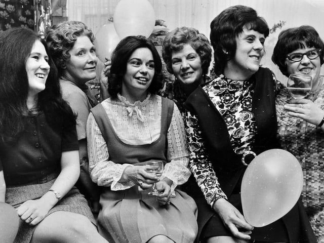 A night of celebration for nurses from the Oswestry district in January 1972, as they gathered for a party. Pictured from left are Margaret McConville, Mary Dulson, Marion Steele, Madge Griffiths, Margaret Thomas and Mena Lewis. Do you recognise anyone in the photograph, or remember working in healthcare in Oswestry during the 1970s?