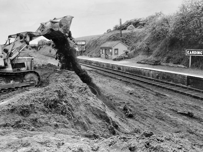 A new chapter was beginning at Eardington station in June 1972, as an excavator cleared the ground for a new platform. The work was part of the early development of what would become the Severn Valley Railway. Do you remember visiting Eardington station, or watching the railway restoration take shape?