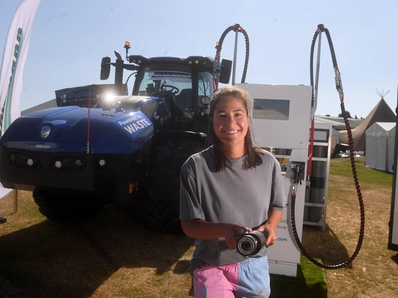 Farmer and Content Creator Rebecca Wilson will be at the newly expanded Agri-Innovation Villagewhere, courtesy of Bennamann.