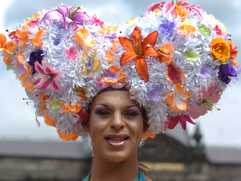 Fantastic headgear on show.