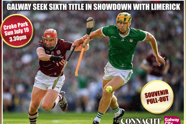 The front page of The Connacht Tribune's free supplement for the All Ireland Hurling Final clash between Galway and Limerick