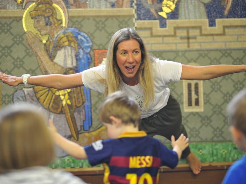 Tiny yogis got to grips with their downward dogs during special exercise session at Little Acorns Preschool, in St Georges Church, East Boldon.
The group joined forces with Nadia McSheffrey owner of the Tranquil Treehouse.