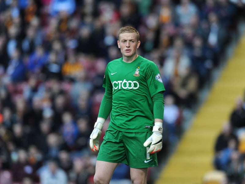 He is the number one for Everton and England, but was once a 20-year-old goalkeeper on loan at Bradford City from Sunderland. The 32-year-old made 32 appearances for the Bantams during the 2014/15 season after before being recalled. 