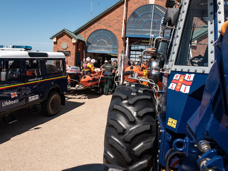 The RNLI and North West Ambulance Service took part in a joint training exercise in Blackpool. Photo: Lucinda Herbert
