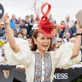Maritess McCarthy from Douglas in Cork celebrating her Best Dressed Galway Races win in 2023