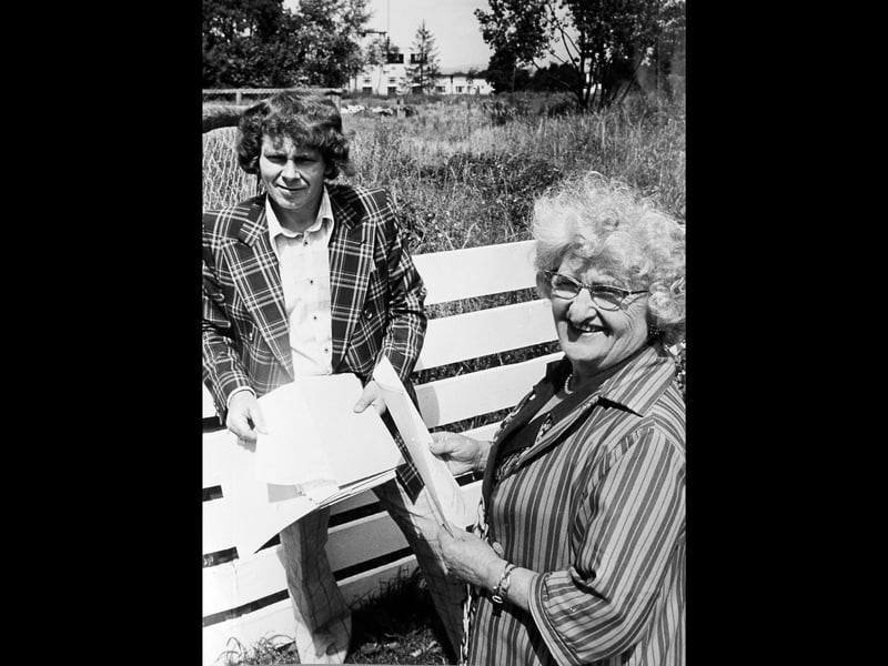 A swimming pool that had been closed for more than a decade could have been given a new lease of life in 1975. Mrs C B Wright and architect Mr Roger Fox are pictured at Fenn Green, Alveley, with the Nautical William pub visible in the background. Do you remember this scene?