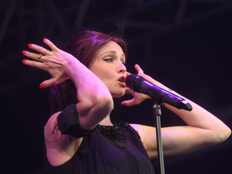 Sophie Ellis-Bextor rocked the stage at the 2015 summer music festival in Bents Park.