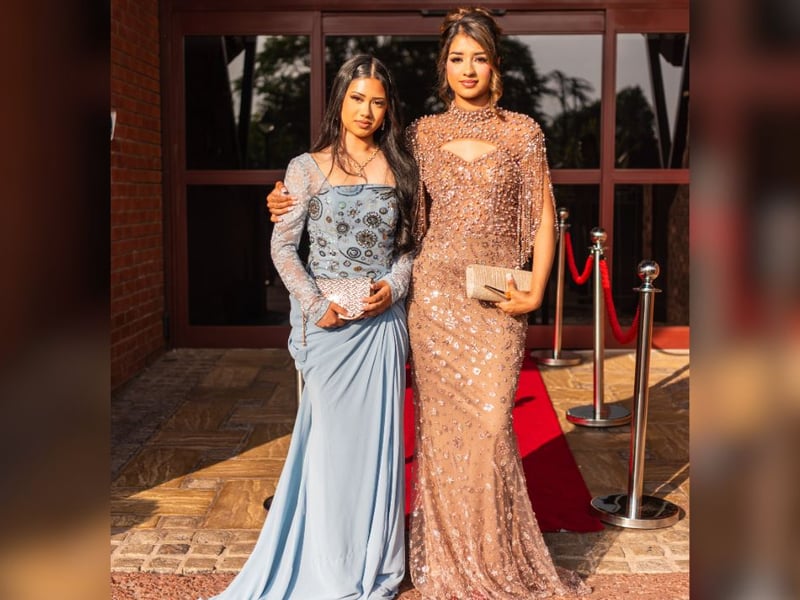 Red carpet ready and absolutely dazzling.
