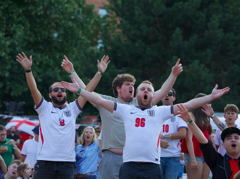 Arms in the air