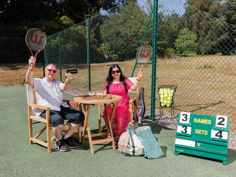 David is planning to host his own 'Wimbeldon' on his new tennis courts.