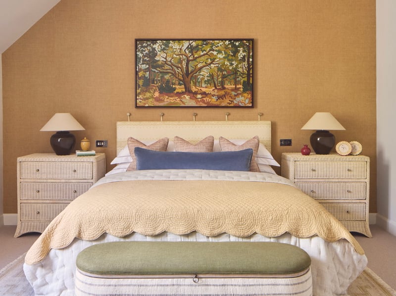 One of the many bedrooms.