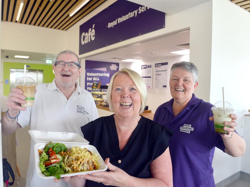 The new Eye Hospital has coffee shop and cafe operated by charity RVS - and it's open to all. You don't have to be a patient to visit the new cafe and coffee shop and take advantage of its meal deals and views overlooking the new Riverside Park.