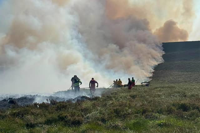 The wildfire started in heathland at Ryvoan Bothy, near Nethy Bridge.
