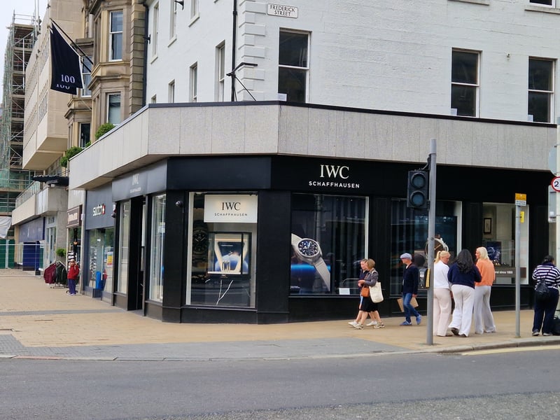 Luxury watchmakers IWC Schaffhausen and Panerai have opened stand-alone boutiques at 99 Princes Street, on the corner of Princes Street and Frederick Street. The premises, next to Swatch, were previously the Royal House of Scotland gift shop.