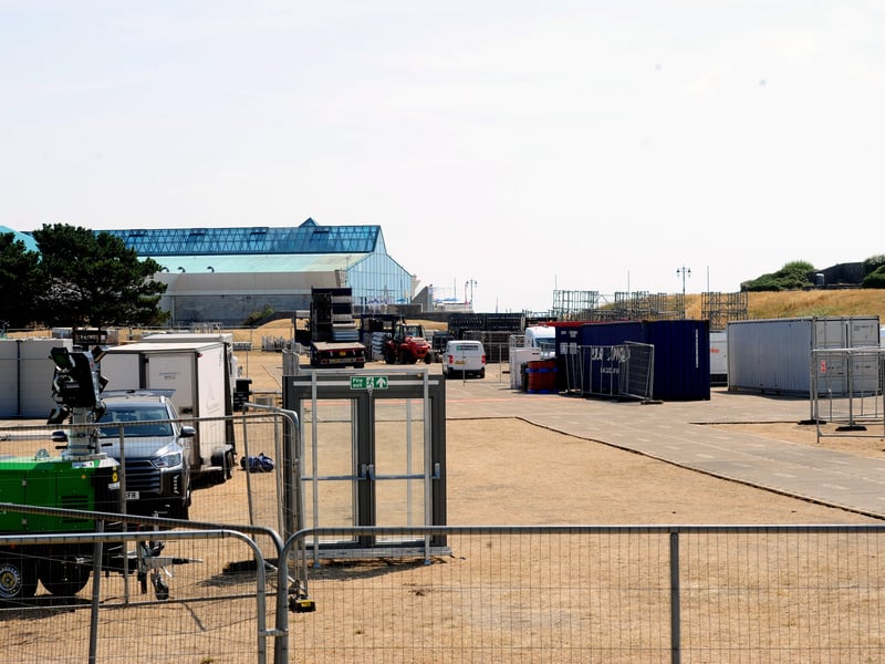 SailGP progress along Southsea seafront Picture: Sarah Standing (160726-6554)