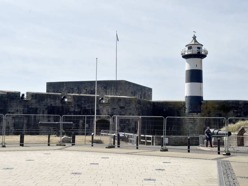 Southsea Castle next to the SailGP site Picture: Sarah Standing (160726-4255)