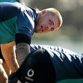 Sean Jansen during Ireland Rugby squad training at King's College in Auckland this week.