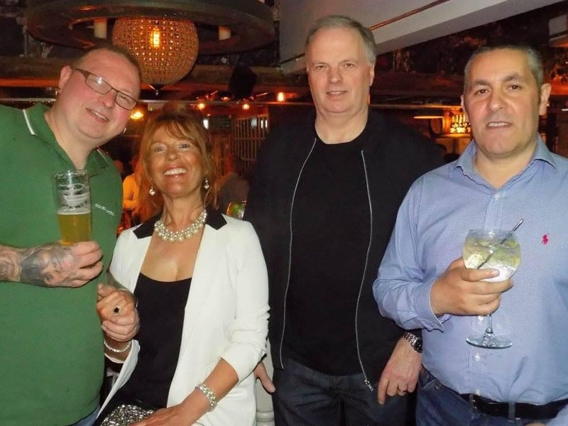 Four people enjoying their night out at the venue in Stanhope Street 10 years ago.