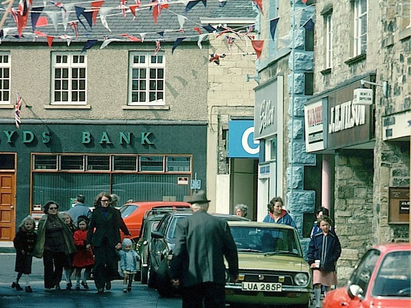 The Shambles looking towards the Market Place in 1977.