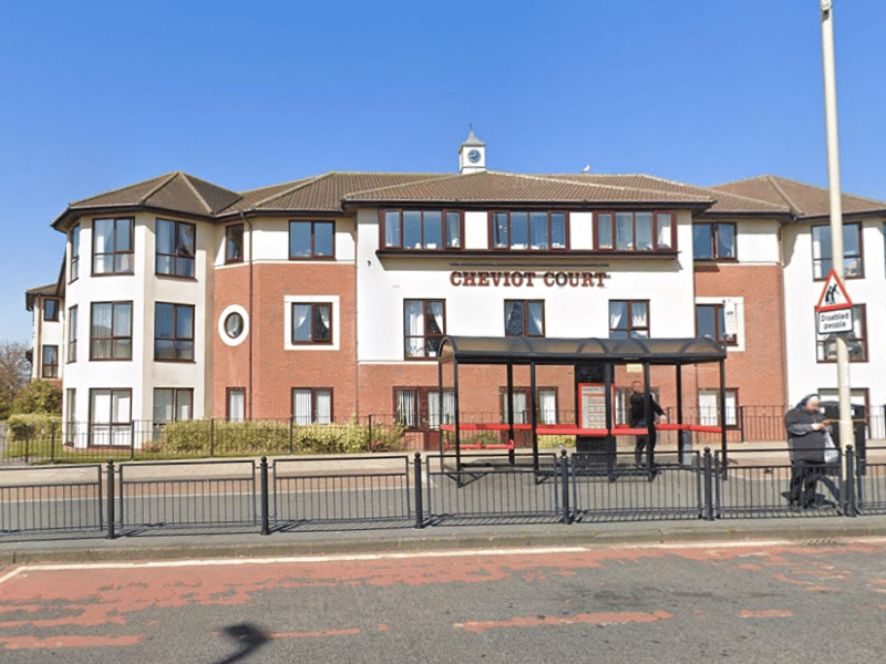 Cheviot Court, on Horsley Hill Square, in South Shields - given a 5* rating following an inspection on July 15.