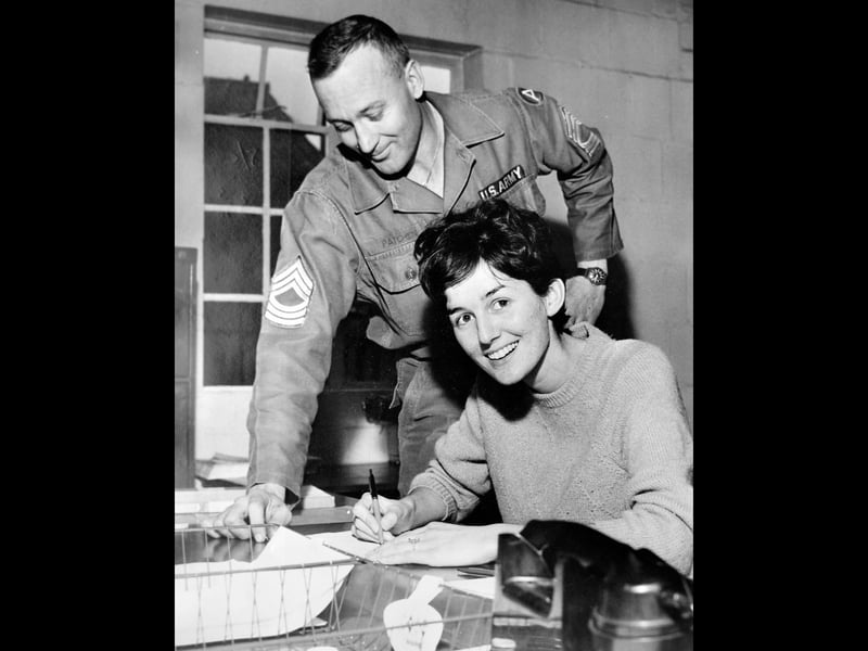 A fascinating glimpse inside Ditton Priors Stores Depot in February 1967, as 21-year-old Angela Robins became one of the first civilian employees to sign on following the US Army’s takeover of the site. This moment shows the changing role of a place that had been part of the area’s story for many years. Do you remember the depot, the people who worked there, or the role it played in the local community?