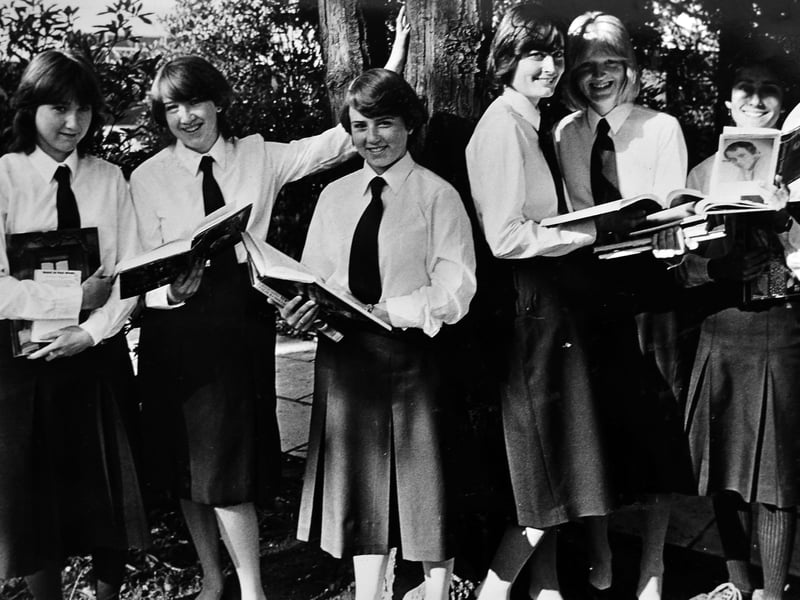 Celebrating success at Newport High School for Girls. Prizewinners from the lower sixth form are pictured at the school’s annual speech day in September 1982. From left are Sarah Herrick, Jayne Beeston, Melanie Stratton, Michelle Hodson, Julia Davies and Frances Turner. Do you recognise any former classmates?