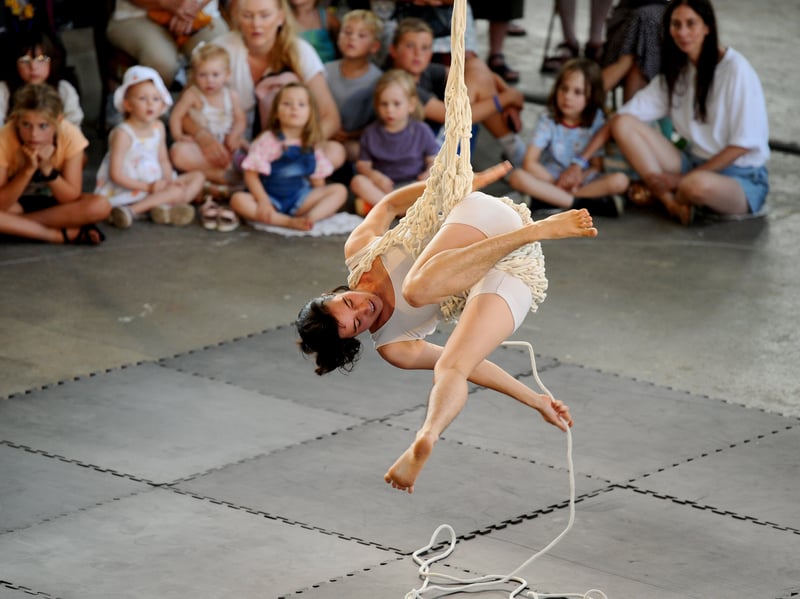Circus in Motion at the Portsmouth Historic Dockyard. 

Pictured is: "Melic" by If Circus in Boathouse 4. 

Picture: Sarah Standing (170726-6813)
