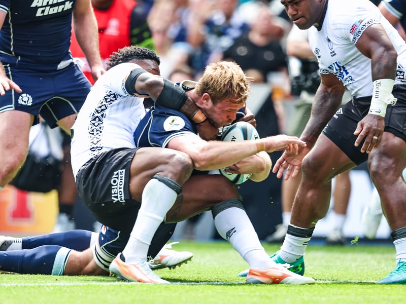 Try was a high point in an otherwise forgettable first half as Fiji swallowed up the contact time and again.