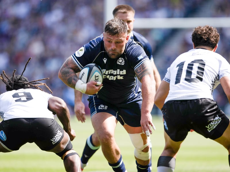 Carried well and put in a shift defensively in a tough first half. Scrum was solid. 