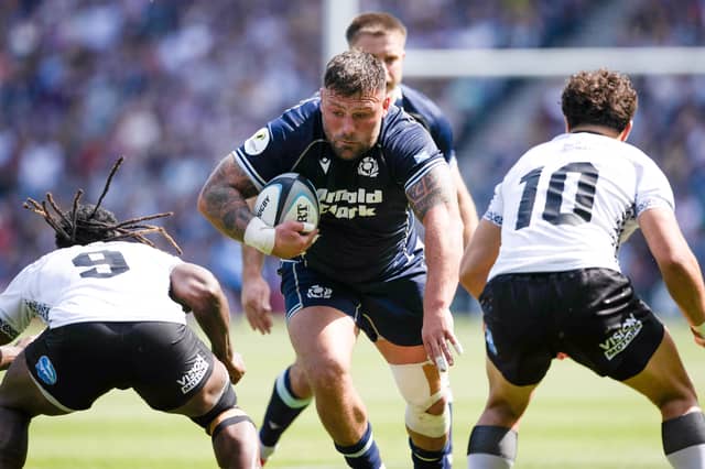 Carried well and put in a shift defensively in a tough first half. Scrum was solid.