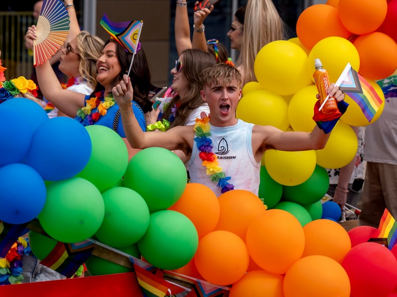 Over the rainbow: thousands turned out in force for the celebration