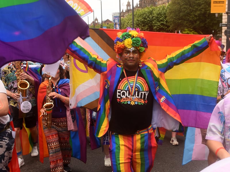 It was a colourful weekend in Leeds city centre.