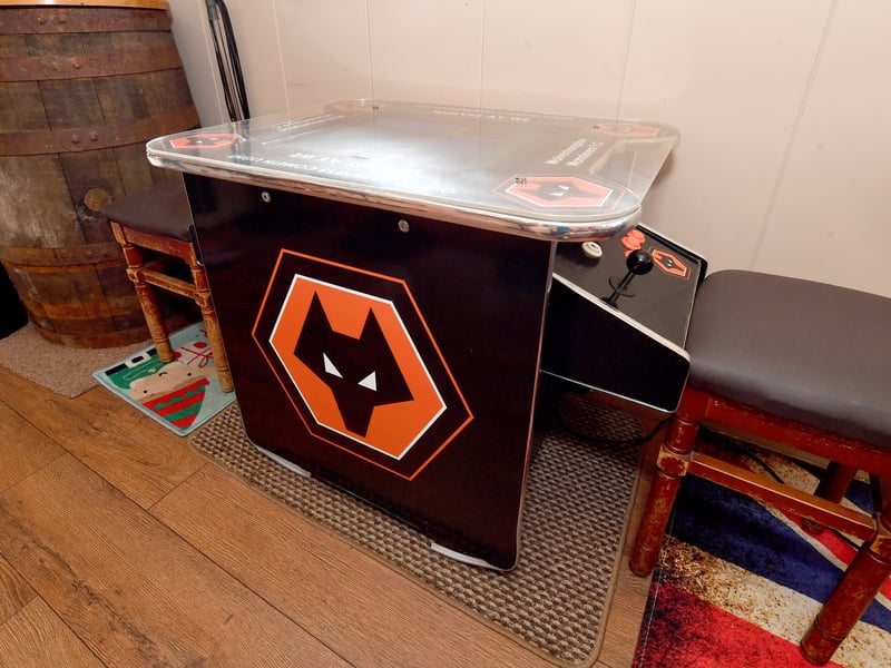 Wolves fan Tina Hibbs from Rugeley, is entering her Wolves themed 'shed' in the Shed of the Year competition.