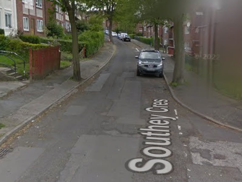 Southey Crescent, Southey Green, saw seven reports of rats. Photo: Google
