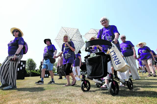 Portsmouth Relay for Life, Portsmouth Grammar School playing fields, Hilsea. The event was in aid of Cancer Research UK
Picture: Chris Moorhouse (180726-24)