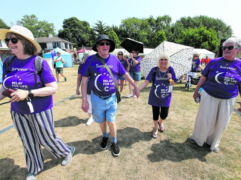 Portsmouth Relay for Life, Portsmouth Grammar School playing fields, Hilsea. The event was in aid of Cancer Research UK
Picture: Chris Moorhouse (180726-19)