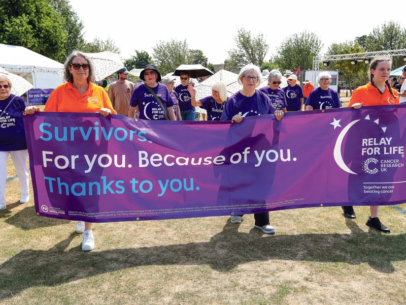 Portsmouth Relay for Life, Portsmouth Grammar School playing fields, Hilsea. The event was in aid of Cancer Research UK
Picture: Chris Moorhouse (180726-17)