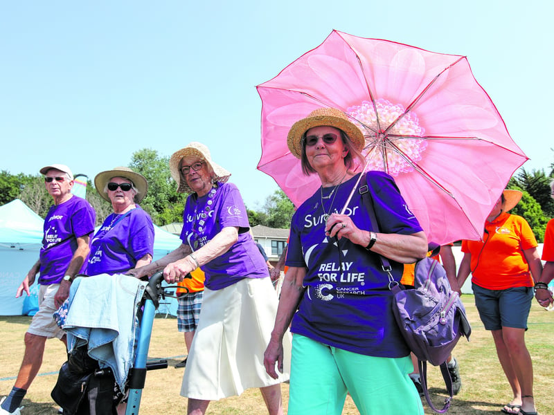Portsmouth Relay for Life, Portsmouth Grammar School playing fields, Hilsea. The event was in aid of Cancer Research UK
Picture: Chris Moorhouse (180726-21)