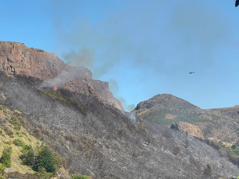 The fire is thought to have reignited at around 2pm, fire crews appeared to have re-extinguished it by around 3.30pm