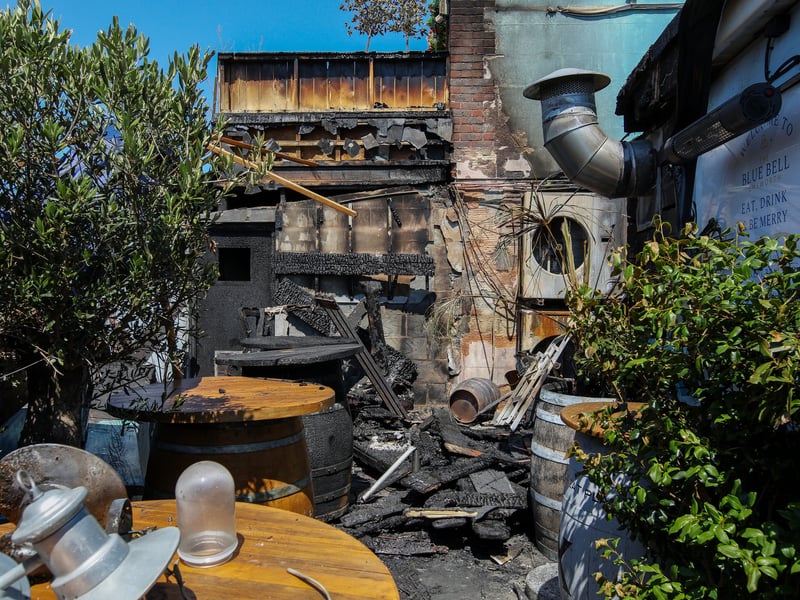 The pub is expected to be closed for a further 6-8 weeks.