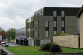 The former Lantern Bar at Ballybane Shopping Centre will be replaced by a four-storey student accommodation building with retail space on the ground floor