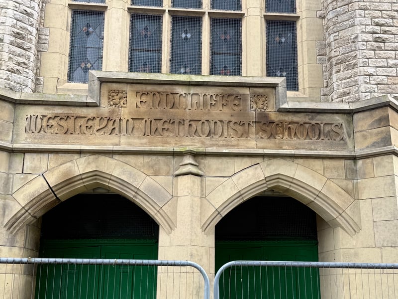 Inscription: Endcliffe Wesleyan Methodist Schools