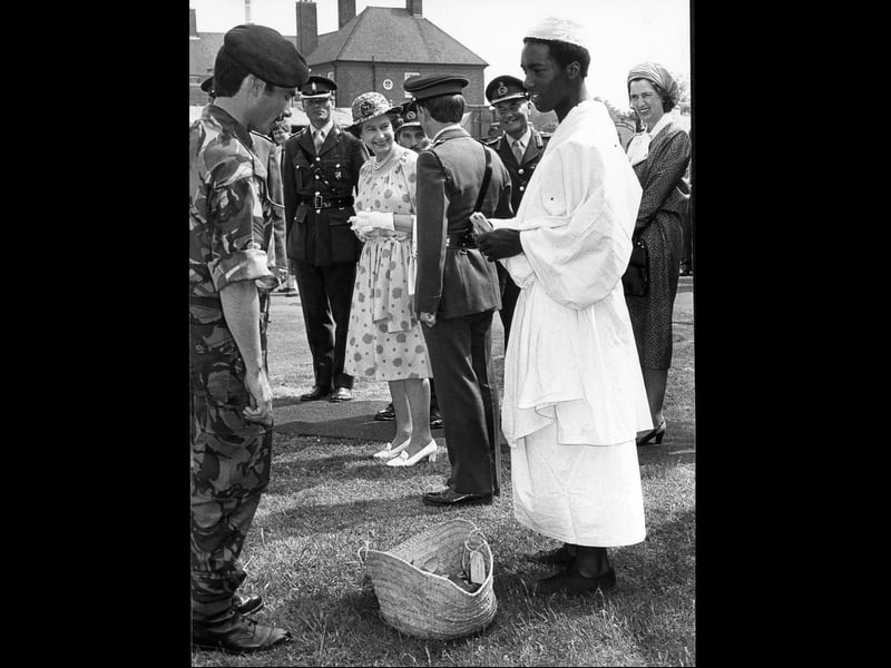 A royal visit to COD Donnington. The Queen visits the Central Ordnance Depot on June 4, 1982, where she officially opens the new Central Processing Building as Colonel-in-Chief of the Royal Army Ordnance Corps. Do you remember seeing the royal convoy or welcoming Her Majesty to the area?
