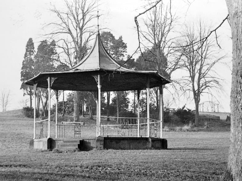 A familiar Whitchurch landmark. The bandstand in Jubilee Park is pictured in 1982, capturing a much-loved spot where generations gathered for music, events and community occasions. Do you remember visiting the park?