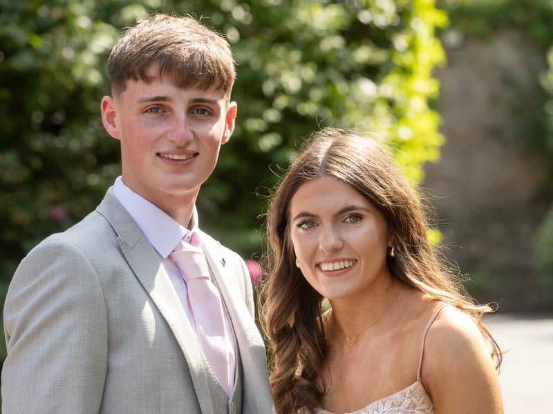 Pictured attending the Loreto Debs,  Leon Roche and Eire Grace.