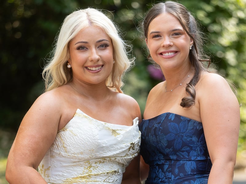 Pictured attending the Loreto Debs, Grace Condon and Hazel Conway.