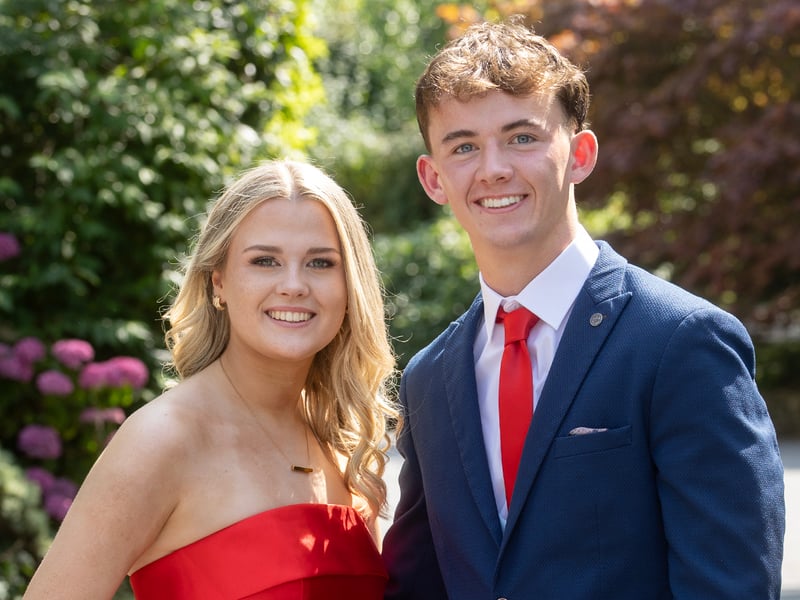 Pictured aat the Loreto Debs, Erin O' Keeffe and Charlie Barrett.