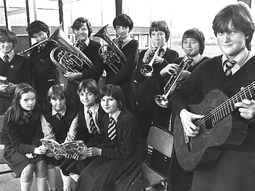 Christmas concert memories at Charlton School. Pupils at Charlton School, Wellington, rehearse for their end-of-term concert just before Christmas in 1982. Do you recognise any of the performers or remember taking part in school concerts?