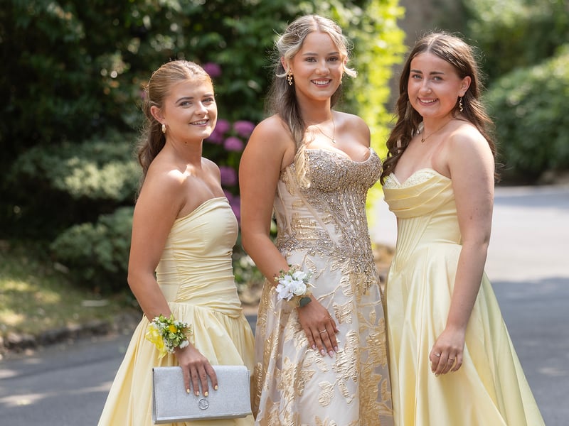 Pictured attending the Loreto Debs, Grace Carrigan, Keela Scully and Caitlin O' Gorman,