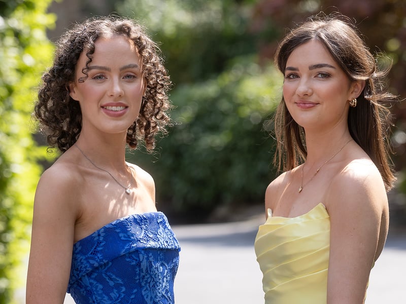 Attending the Loreto Debs , sisters Isabelle and Lucy O'Loughlin.